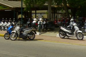 Motorroller zum vermieten auf Korfu