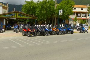 Motorradvermieter auf Korfu